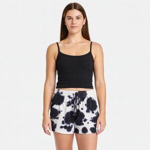 Intimately Free People Black White Tie Dye Shorts Size Small